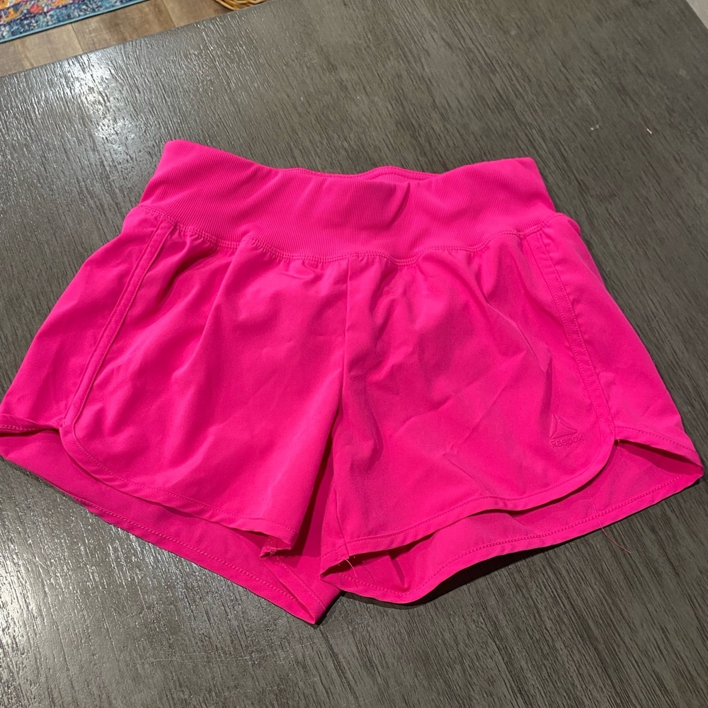Reebok Pink Athletic Shorts Lightweight Performance wide band  size XS